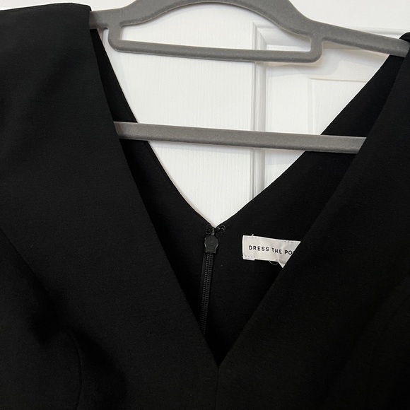 Dress the Population Black Fit & Flare Midi Dress NWT Size Small - Picture 12 of 13